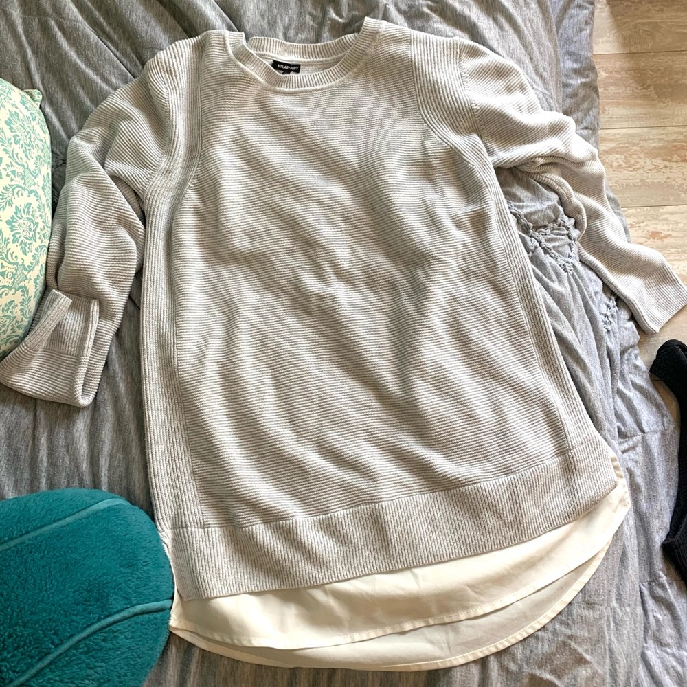 SUPER CUTE HILARY RADLEY GREY OVERSIZED SWEATER